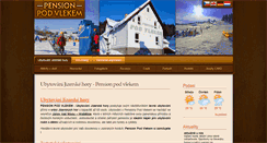 Desktop Screenshot of pensionpodvlekem.cz
